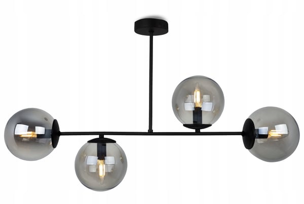 MODERNE HÆNGELAMPE MED GLASKUGLER LED-LYKRONE