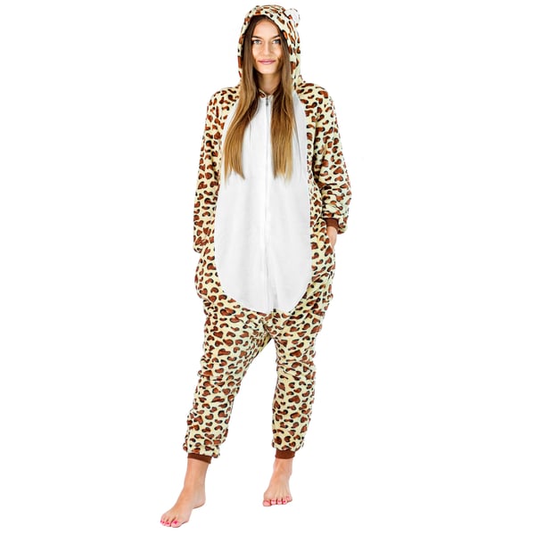 Onesie Kigurumi -pyjama-asu - Leopard Onesie Kigurumi -pyjamaasu - Leopard