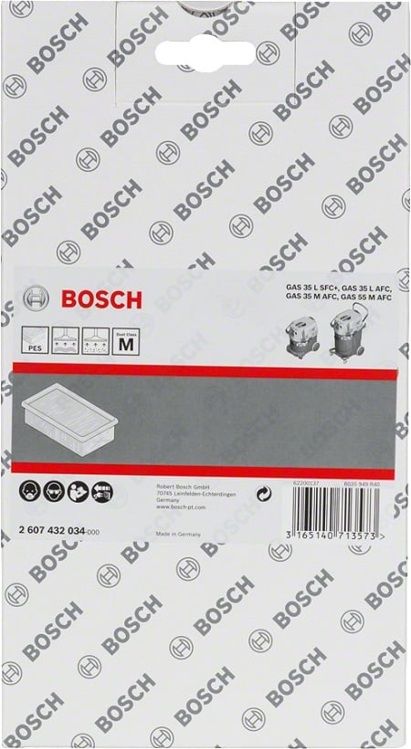 Veckat filter nanomembran gas 35, 55 - B 2607432034