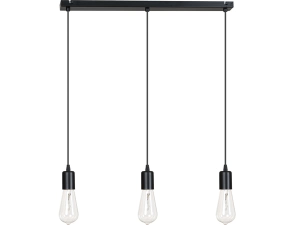 Moderne KROM KOBBER HÆNGELAMPE edison 3 x 60W