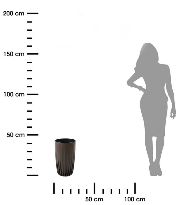 Stripped Tall ECO Coffee blomkruka