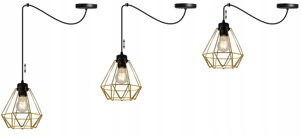 MODERNE ELEGANT HÆNGELAMPE I METAL MED LAMPESKÆRM