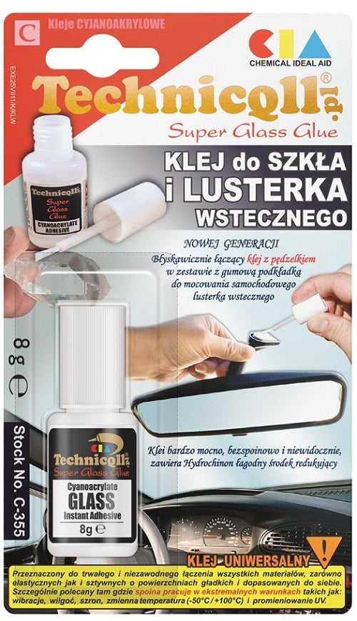 GLAS- OG BAKSPEILKLÆBEMIDDEL 8G - TQ C-355