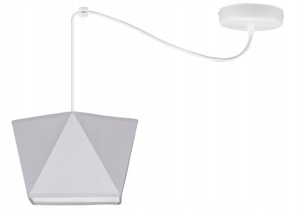 Lofthængende lampe med loftskrone og edderkopskærm