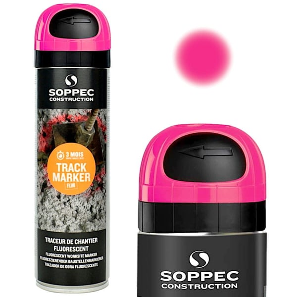SOPPEC SPRAY GEODETISK SPORMARKØR PINK 500ML - MTP GEO PINK