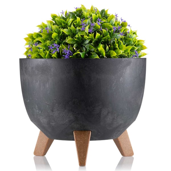 Rosa ECO blomkruke sort beton 29x18 cm