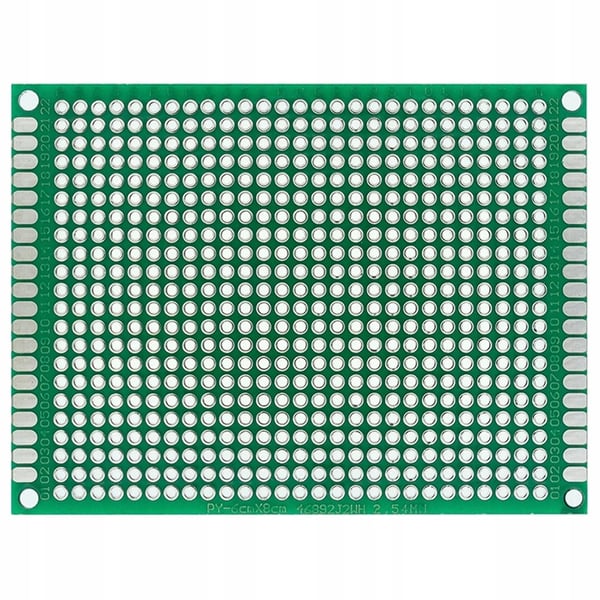 Kaksipuolinen universaali prototyyppiprinttilevi 60 x 80 mm vihreä