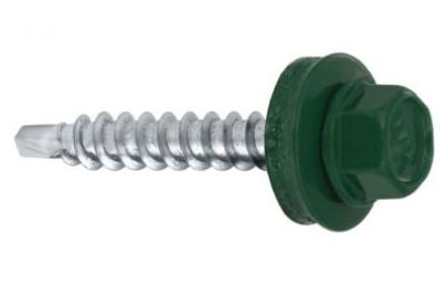 SELVBORENDE SKRUE 4,8*35MM RAL 6005 - 5.0 STO - WSB 35 6005G