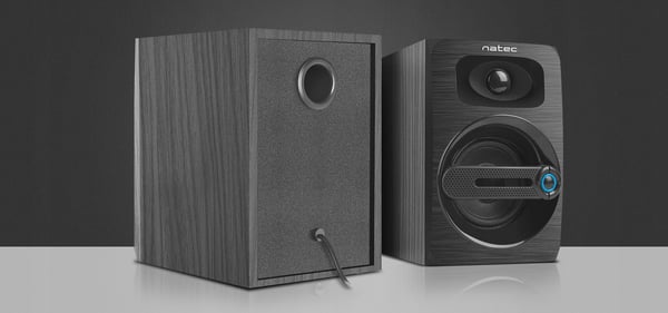 Natec Cougar 2.0 6W RMS högtalare svarta