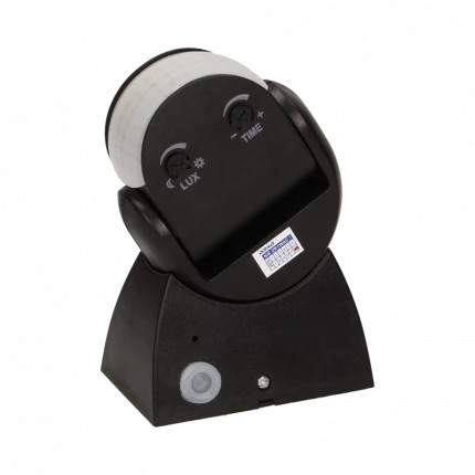 BEVÆGELSESSENSOR 180 GRADER IP65 1200W SORT - ON-CR-236/B