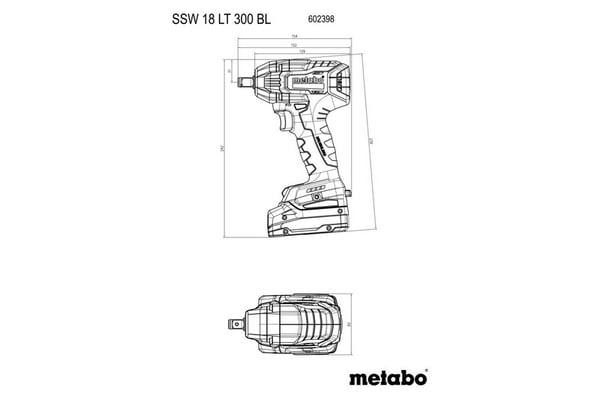 KOMBINASÆT 18V BS 18 L BL + SSW 18 L 300 BL 2*5,2AH - ME 685203000
