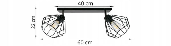 Lofthængende lampe med tråd og LED-loftlampe