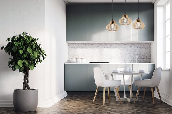Hængende lampe, loftslysekrone, træ, LED lampeskærm