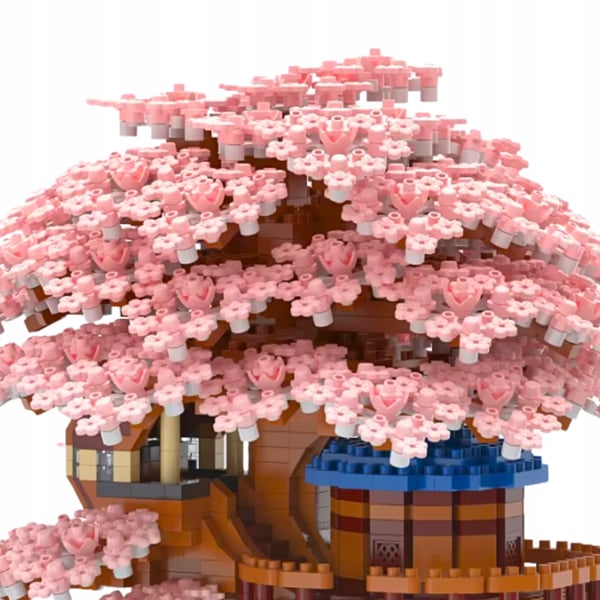 Byggklossar setti kirsikankunnailla Sakura kirsikka 2151 osaa
