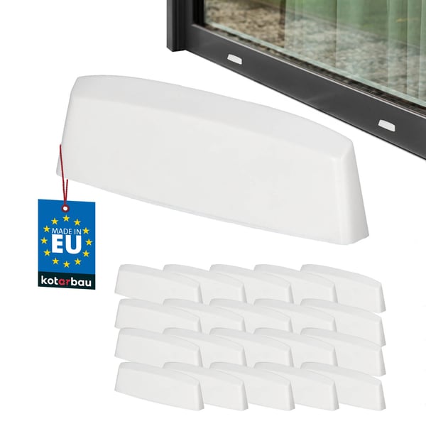 Dräneringsplugg för PVC-fönster vit 36 mm 20-pack