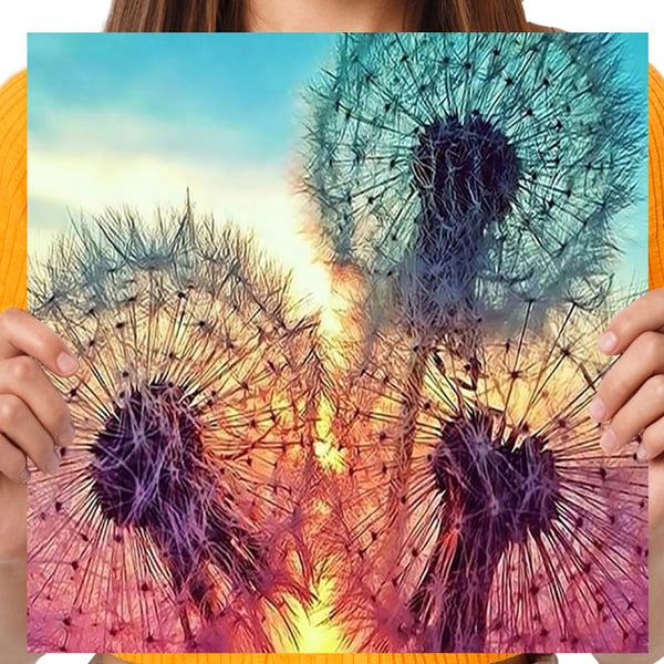 Ob_M_9 diamantmålning 30x30 natur och blommor