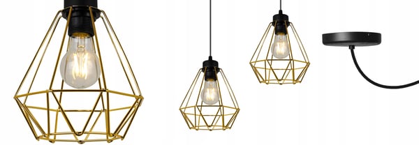 MODERNE ELEGANT HÆNGELAMPE I METAL MED LAMPESKÆRM