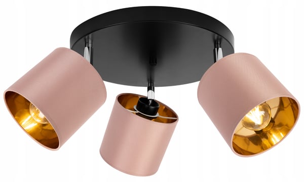 Lofthængende lampe med gylden LED-loftlampe