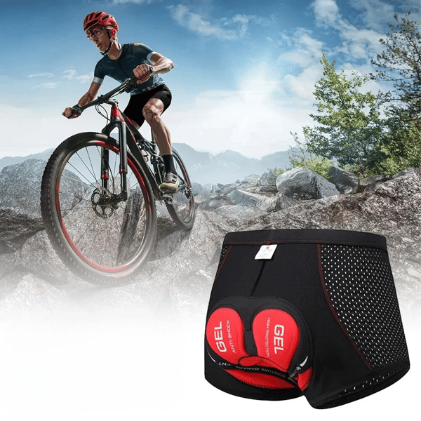Herr MTB-cykelshorts med gelvaddering för ridning XXL