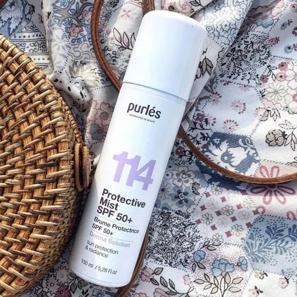 Purles 114 beskyttende mist med SPF 50+ filter