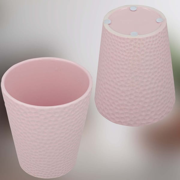 KOTARBAU® sæt med rosa blomkrukker 15 cm og rosa stativ 58 cm til blomster keramik og plast orkidéset