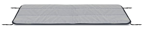 Quiltet skumpude 120x50 cm mørkegrå