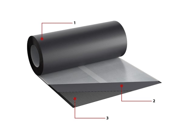 Flex EPDM skorstensbånd 300 mm x 5 m RAL 9005