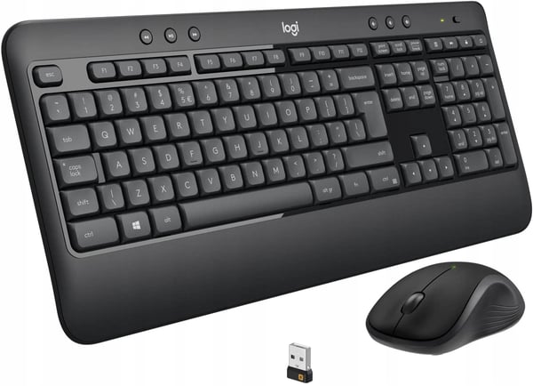 Langaton näppäimistö + hiiri -setti Logitech Wireless Combo MK540 Advanced musta