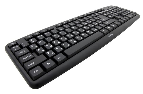 Titanum TKR101 USB russisk kablet tastatur sort