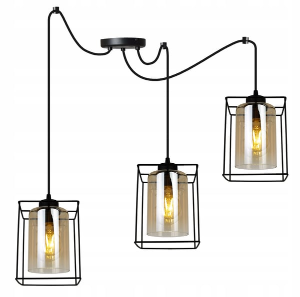 MODERNE ELEGANT HÆNGELAMPE MED GLASSKÆRM