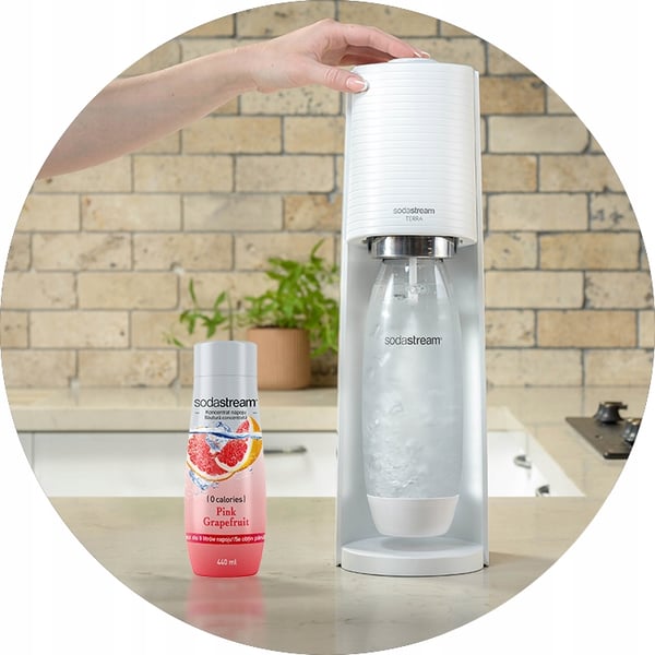 4 SodaStream-tiivisteen setti 7UpFREE + Appelsiini-Mango + Greippi + PepsiMax