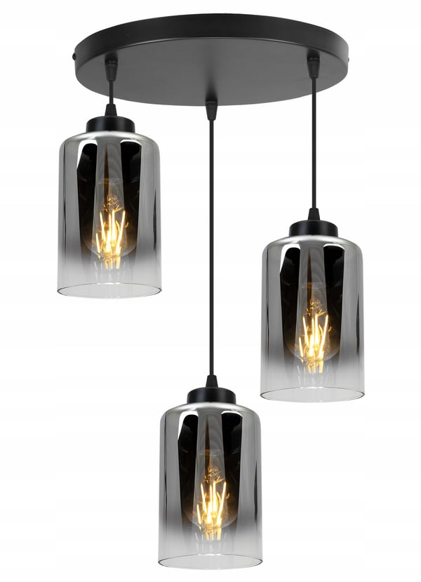 MODERNE ELEGANT HÆNGELAMPE MED GLASSKÆRM