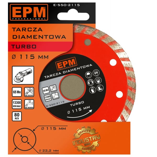 TURBO DIAMANTKLING 115MM - E-550-2115