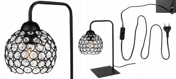 LED-kristallipalloyöpöytävalaisin