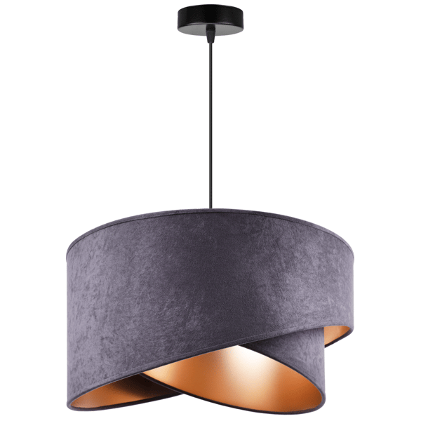 Hængende loftlampe med lysekrone og lampeskærm Glamour