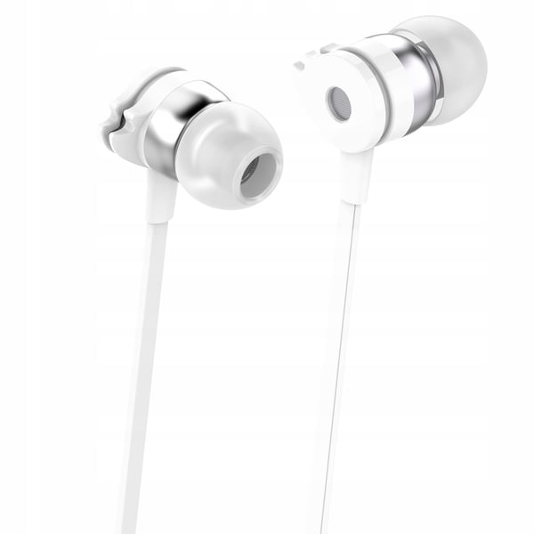 Techly Stereo In-Ear Hovedtelefoner med Mikrofon, Hvide