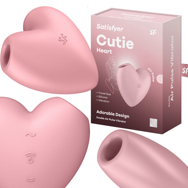Satisfyer Cutie Heart klitoriksen stimulaattori vaaleanpunainen
