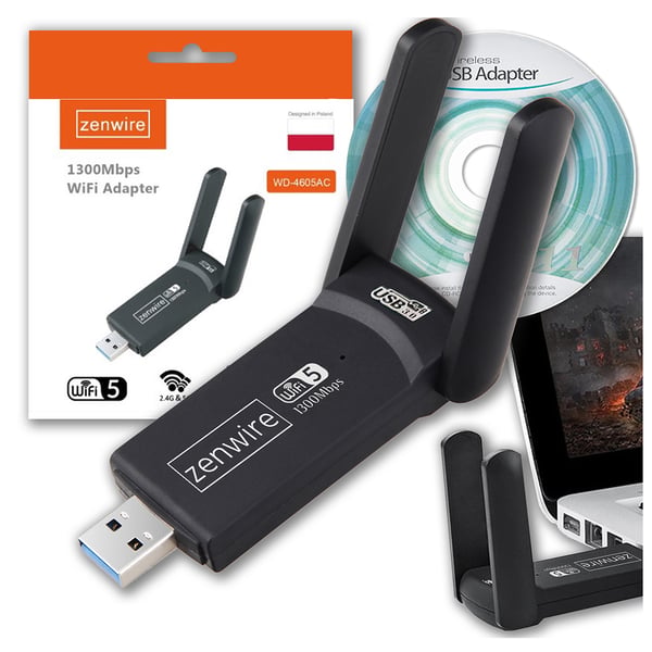 WD-4605AC USB 3.0 WiFi-adapter 1300 MB/s