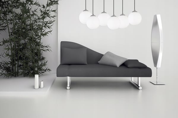 Hængende loftlampe, plafon, kugle, gylden krom, LED
