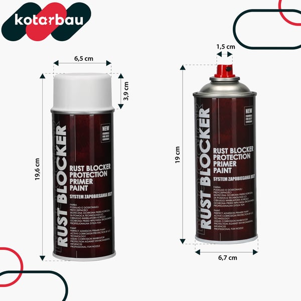 Rostbeskyttende spraymaling til metalstakit og portaler hvid RAL 9010 400 ml