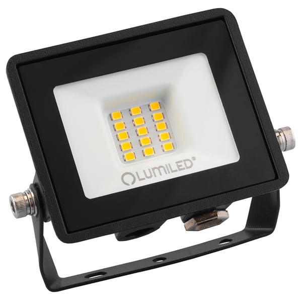 LED-valaisimet ZUNA2 10W 900lm 4000K IP65 musta LUMILED