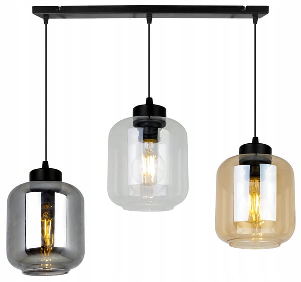 MODERNE ELEGANT HÆNGELAMPE MED GLASSKÆRM