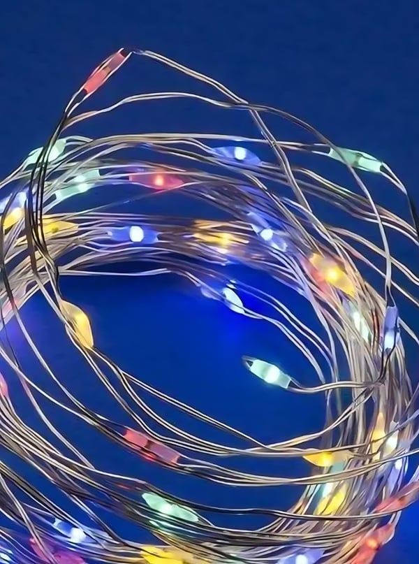 Energiaa säästävä monivärinen LED-vesiputousverho, jossa on 200 moniväristä LED-valoa