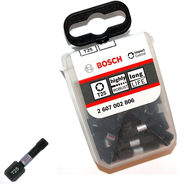 BITS, SKAFT, SPIDS T25 25MM IMP 25STK - B 2607002806