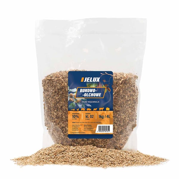Røgflis af bøg og el KL02 1 kg