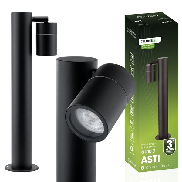 Havelampe Stolpe Reflektor Udendørs Stående 45 cm GU10 ASTI LUMILED