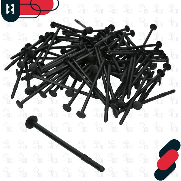 KOTARBAU® Agrotekstilandel Anker Plastprop Sæt 12 cm 100 stk