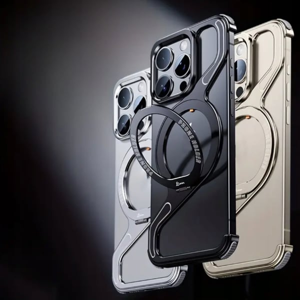 Pansrade metallisuoja iPhone 16:lle MagSafe-kiinnikkeellä titaanilla