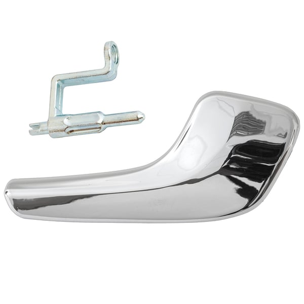 Opel Corsa D 06-14 innerdörrhandtag KROM höger + innerdörrhandtagsstift 2 st. SET