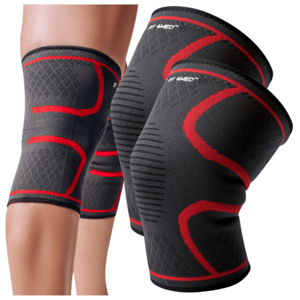 Kompressiopolven hihat, kompressioside, vakauttaa polven hyvin 2X FIT4MED